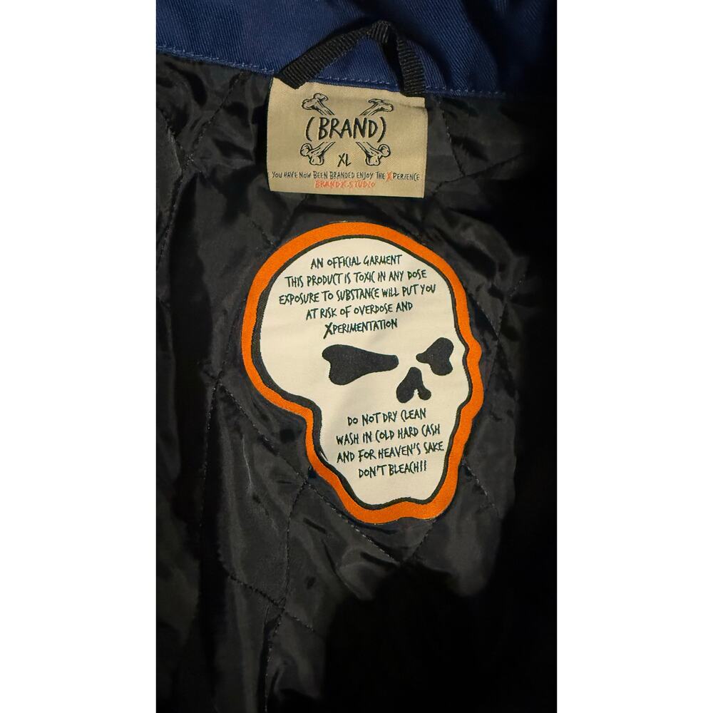 BRAND X Memphis Varsity Jacket XL | Raise Hell Break Rules Graphic Streetwear - Picture 9 of 9